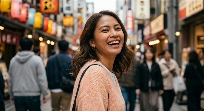 心斎橋でぶらり、華やかな週末のひととき