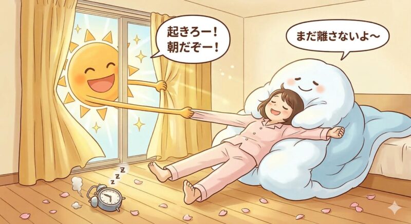 春の訪れと、ちょっぴり長めの睡眠時間。眠気に誘われる、体調の変化って不思議だよね。